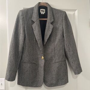 Classic Black and White Women's Blazer